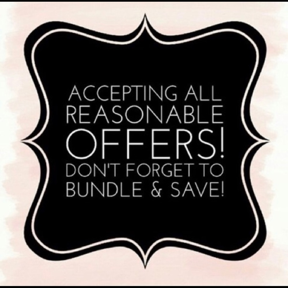 Make a reasonable offer or bundle your items for great deals